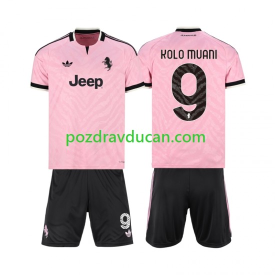 Nogometni Dresovi Juventus Randal Kolo Muani 9 Dječji Gostujući dres 2026-2027 Kratkih Rukava