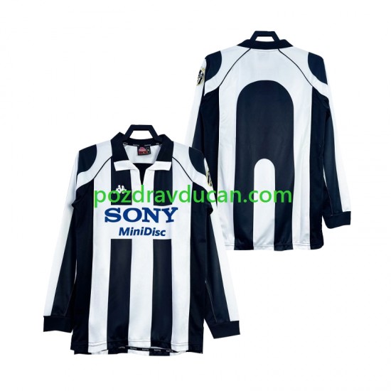 Nogometni Dresovi Juventus 1997 Retro Muški Domaći dres 1998 Dugi Rukav