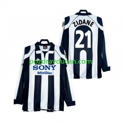 Nogometni Dresovi Juventus ZIDANE 21 1997 Retro Muški Domaći dres 1998 Dugi Rukav