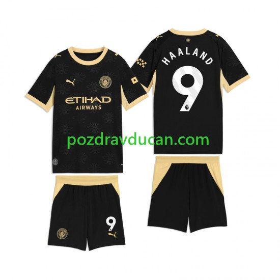 Nogometni Dresovi Manchester City Erling Haaland 9 Dječji Gostujući dres 2026-2027 Kratkih Rukava