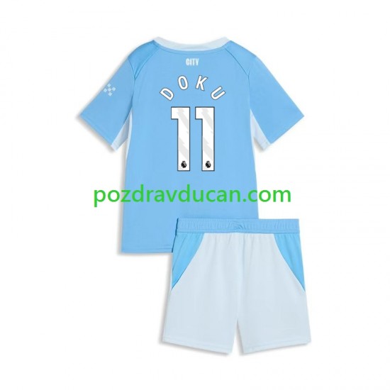 Nogometni Dresovi Manchester City Jeremy Doku 11 Dječji Domaći dres 2026-2027 Kratkih Rukava