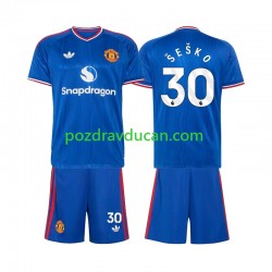Nogometni Dresovi Manchester United Benjamin Sesko 30 Dječji Gostujući dres 2026-2027 Kratkih Rukava