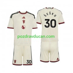 Nogometni Dresovi Manchester United Benjamin Sesko 30 Dječji Treći dres 2026-2027 Kratkih Rukava