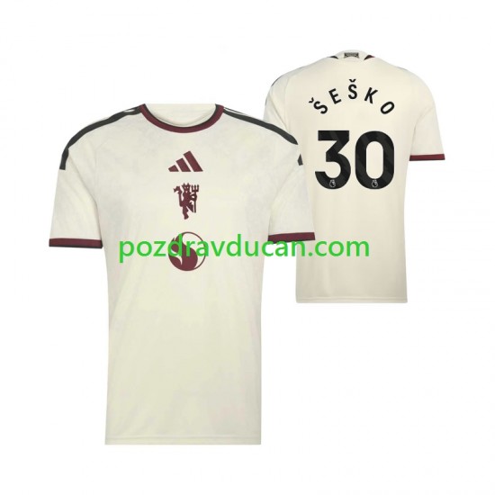 Nogometni Dresovi Manchester United Benjamin Sesko 30 Muški Treći dres 2026-2027 Kratkih Rukava