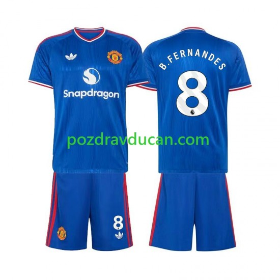 Nogometni Dresovi Manchester United Bruno Fernandes 8 Dječji Gostujući dres 2026-2027 Kratkih Rukava