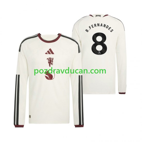 Nogometni Dresovi Manchester United Bruno Fernandes 8 Muški Treći dres 2026-2027 Dugi Rukav