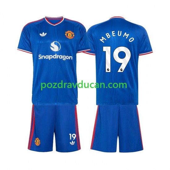 Nogometni Dresovi Manchester United Bryan Mbeumo 19 Dječji Gostujući dres 2026-2027 Kratkih Rukava