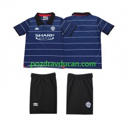 Nogometni Dresovi Manchester United 2000 Retro Dječji Gostujući dres 1999 Kratkih Rukava