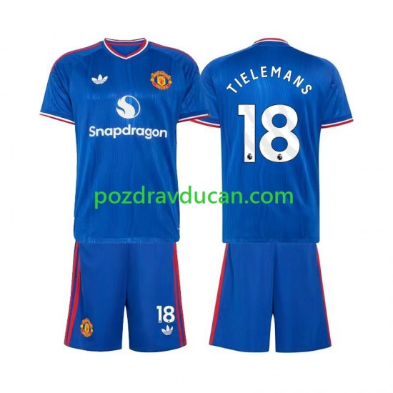 Nogometni Dresovi Manchester United Youri Tielemans 18 Dječji Gostujući dres 2026-2027 Kratkih Rukava