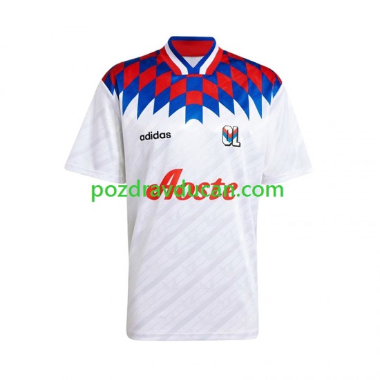 Nogometni Dresovi Olympique Lyonnais 1995 1996 Retro Muški Domaći dres Kratkih Rukava