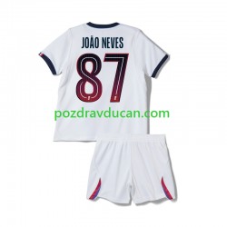 Nogometni Dresovi Paris Saint-Germain Joao Neves 87 Dječji Gostujući dres 2026-2027 Kratkih Rukava