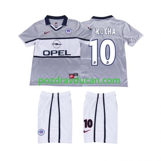 Nogometni Dresovi Paris Saint-Germain OKOCHA 10 2000 2001 Retro Dječji Gostujući dres Kratkih Rukava