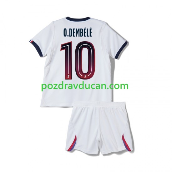 Nogometni Dresovi Paris Saint-Germain Ousmane Dembele 10 Dječji Gostujući dres 2026-2027 Kratkih Rukava