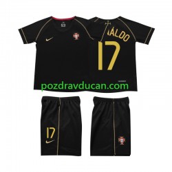 Nogometni Dresovi Portugal Cristiano Ronaldo 17 Retro Dječji Gostujući dres 2006 Kratkih Rukava