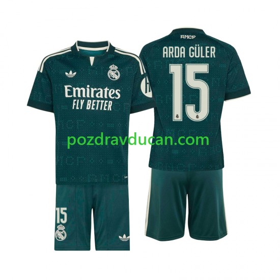 Nogometni Dresovi Real Madrid Arda Guler 15 Dječji Gostujući dres 2026-2027 Kratkih Rukava