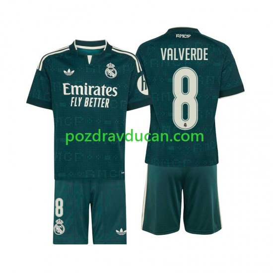 Nogometni Dresovi Real Madrid Federico Valverde 8 Dječji Gostujući dres 2026-2027 Kratkih Rukava