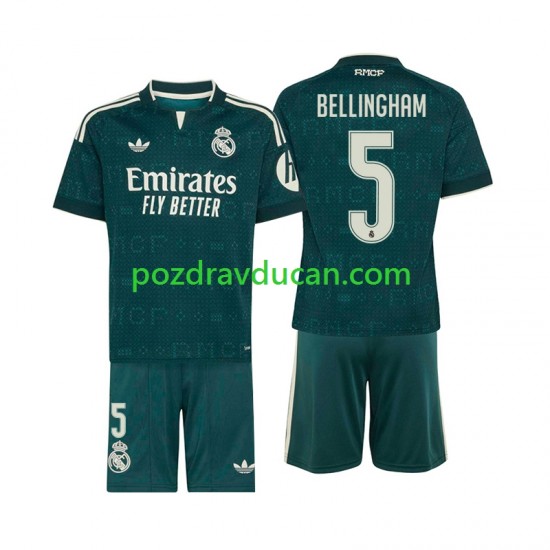 Nogometni Dresovi Real Madrid Jude Bellingham 5 Dječji Gostujući dres 2026-2027 Kratkih Rukava