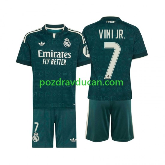 Nogometni Dresovi Real Madrid Vinicius Junior 7 Dječji Gostujući dres 2026-2027 Kratkih Rukava