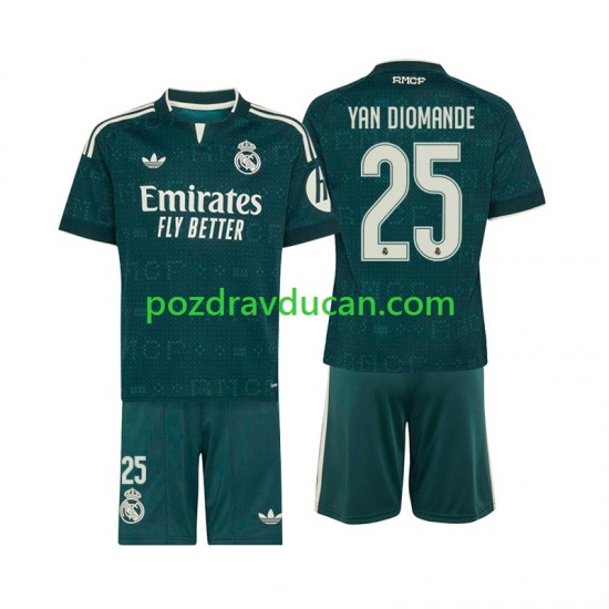 Nogometni Dresovi Real Madrid Yan Diomande 25 Dječji Gostujući dres 2026-2027 Kratkih Rukava