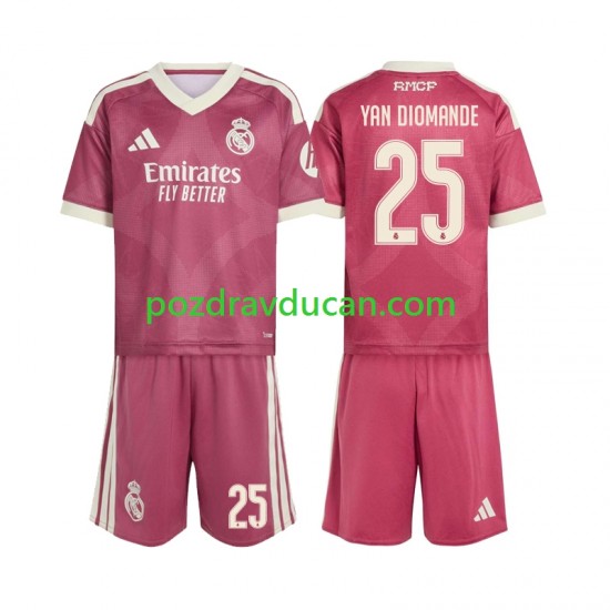 Nogometni Dresovi Real Madrid Yan Diomande 25 Dječji Treći dres 2026-2027 Kratkih Rukava