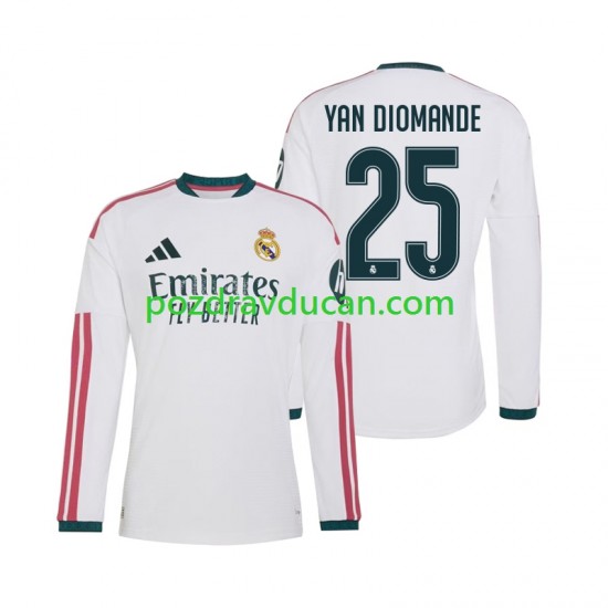 Nogometni Dresovi Real Madrid Yan Diomande 25 Muški Domaći dres 2026-2027 Dugi Rukav