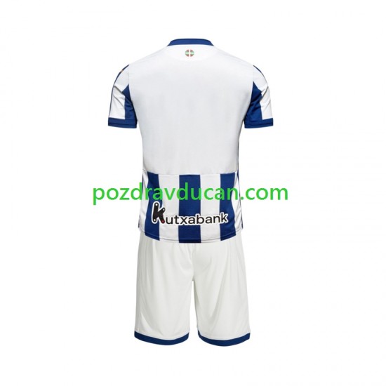 Nogometni Dresovi Real Sociedad Dječji Domaći dres 2026-2027 Kratkih Rukava