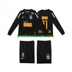 Nogometni Dresovi Santos NEYMAR JR 11 Classic 2012 2013 Retro Dječji Gostujući dres Dugi Rukav
