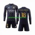 Nogometni Dresovi Real Madrid Aurelien Tchouameni 18 Dječji Gostujući dres 2023-2024 Dugi Rukav