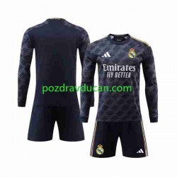 Nogometni Dresovi Real Madrid Dječji Gostujući dres 2023-2024 Dugi Rukav