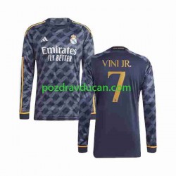 Nogometni Dresovi Real Madrid Vini Jr 7 Muški Gostujući dres 2023-2024 Dugi Rukav