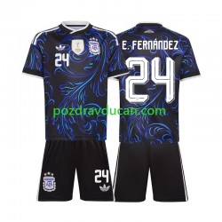 Nogometni Dresovi Argentina Enzo Fernandez 24 Dječji Gostujući dres World Cup 2026 Kratkih Rukava