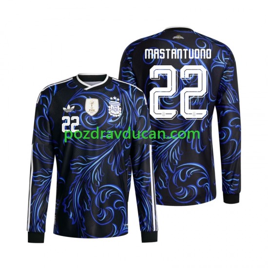 Nogometni Dresovi Argentina Franco Mastantuono 22 Muški Gostujući dres World Cup 2026 Dugi Rukav