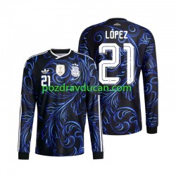 Nogometni Dresovi Argentina Jose Manuel Lopez 21 Muški Gostujući dres World Cup 2026 Dugi Rukav