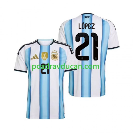 Nogometni Dresovi Argentina Jose Manuel Lopez 21 Muški Domaći dres World Cup 2026 Kratkih Rukava