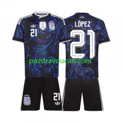 Nogometni Dresovi Argentina Jose Manuel Lopez 21 Dječji Gostujući dres World Cup 2026 Kratkih Rukava