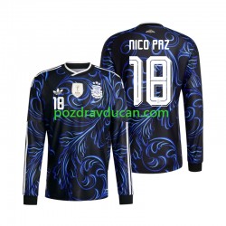 Nogometni Dresovi Argentina Nico Paz 18 Muški Gostujući dres World Cup 2026 Dugi Rukav