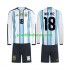 Nogometni Dresovi Argentina Nico Paz 18 Dječji Domaći dres World Cup 2026 Dugi Rukav