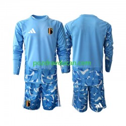 Nogometni Dresovi Belgija Vratar Dječji Domaći dres World Cup 2026 Dugi Rukav