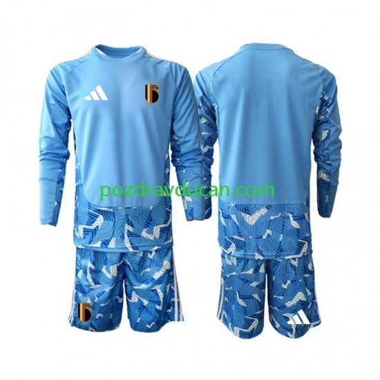 Nogometni Dresovi Belgija Vratar Dječji Domaći dres World Cup 2026 Dugi Rukav