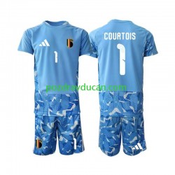 Nogometni Dresovi Belgija Thibaut Courtois 1 Vratar Dječji Domaći dres World Cup 2026 Kratkih Rukava