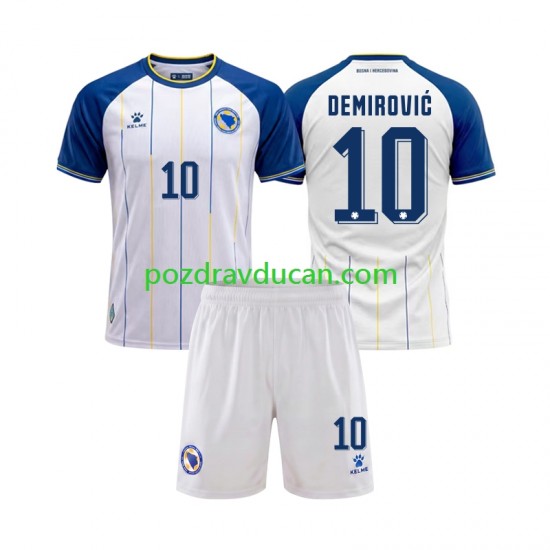 Nogometni Dresovi Bosna i Hercegovina Ermedin Demirovic 10 Dječji Gostujući dres World Cup 2026 Kratkih Rukava