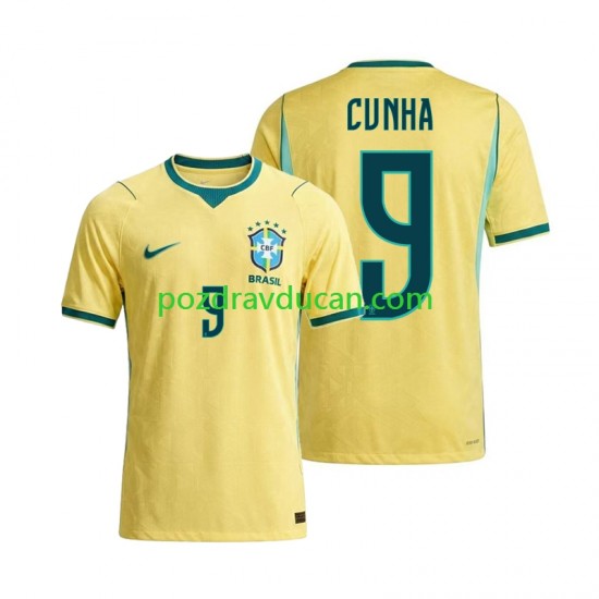 Nogometni Dresovi Brazil Matheus Cunha 9 Muški Domaći dres World Cup 2026 Kratkih Rukava