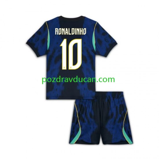 Nogometni Dresovi Brazil Ronaldinho 10 Dječji Gostujući dres World Cup 2026 Kratkih Rukava