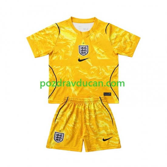 Nogometni Dresovi Engleska Vratar Dječji Četvrti dres World Cup 2026 Kratkih Rukava