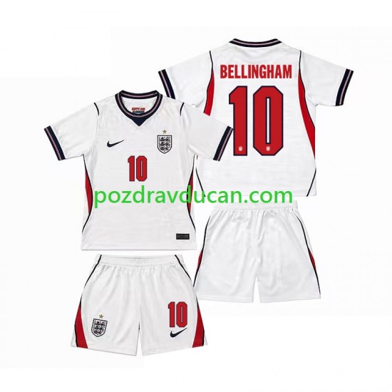 Nogometni Dresovi Engleska Jude Bellingham 10 Dječji Domaći dres World Cup 2026 Kratkih Rukava