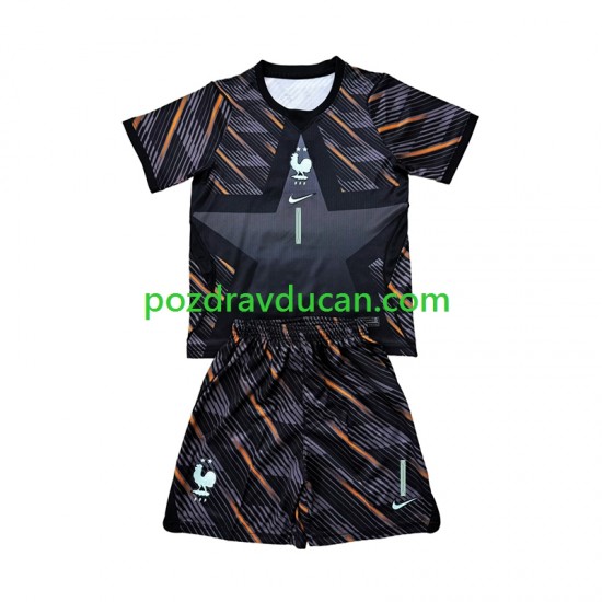 Nogometni Dresovi Francuska Brice Samba 1 Vratar Dječji Domaći dres World Cup 2026 Kratkih Rukava