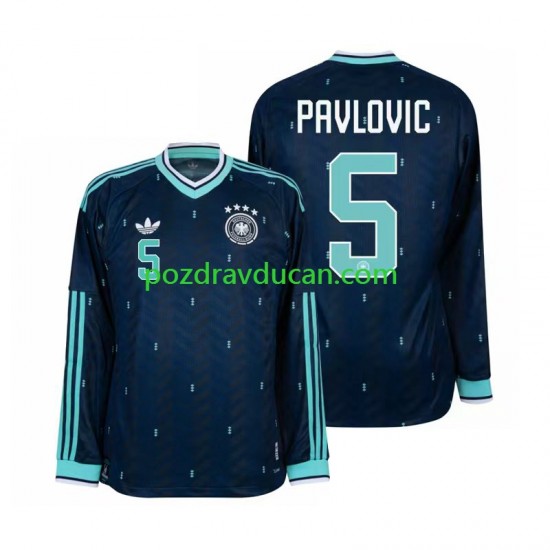 Nogometni Dresovi Njemačka Aleksandar Pavlovic 5 Muški Gostujući dres World Cup 2026 Dugi Rukav