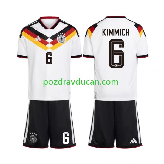 Nogometni Dresovi Njemačka Joshua Kimmich 6 Dječji Domaći dres World Cup 2026 Kratkih Rukava