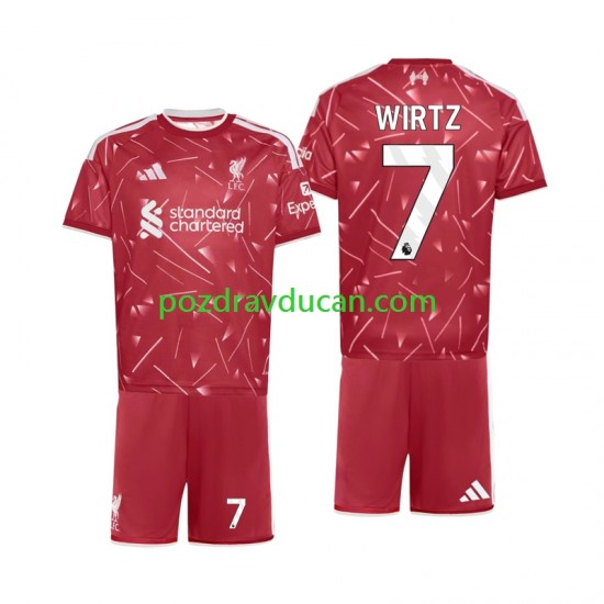 Nogometni Dresovi Liverpool Florian Wirtz 7 Dječji Domaći dres 2026-2027 Kratkih Rukava