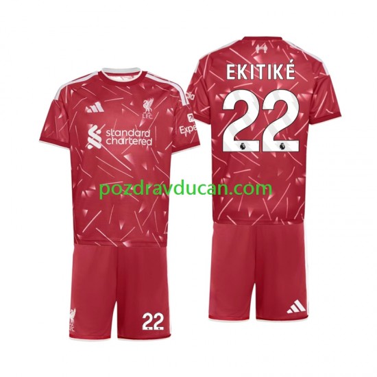 Nogometni Dresovi Liverpool Hugo Ekitike 22 Dječji Domaći dres 2026-2027 Kratkih Rukava